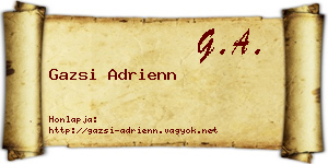 Gazsi Adrienn névjegykártya