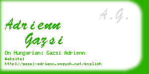 adrienn gazsi business card